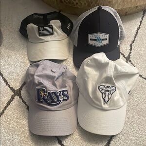 Rays, Mets, DBacks MLB Baseball Caps